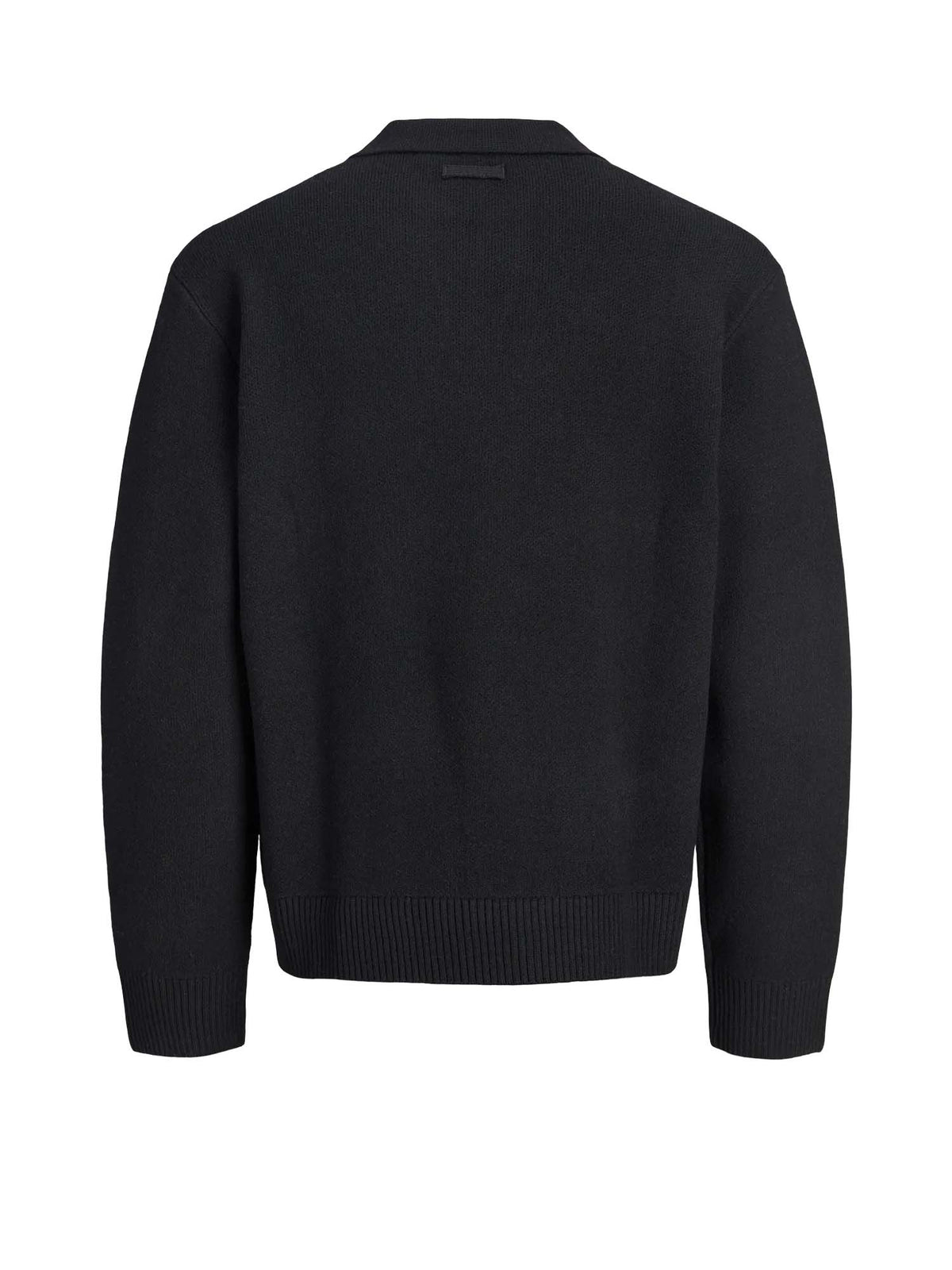 Jack & Jones Jcolegacy Knit Split Neck Polo Nero