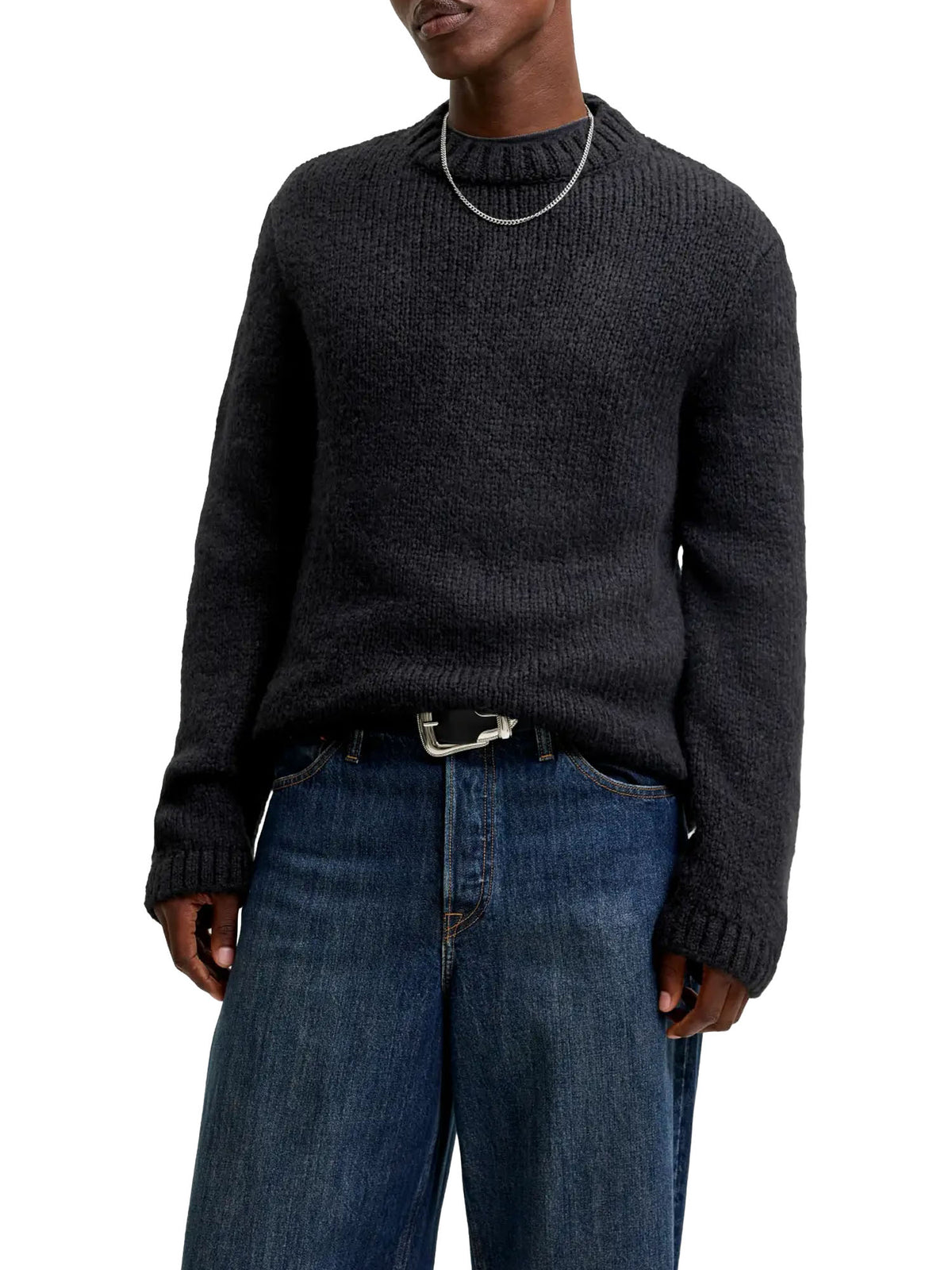 Jack & Jones JORSalamanco Knit Crew Neck Nero
