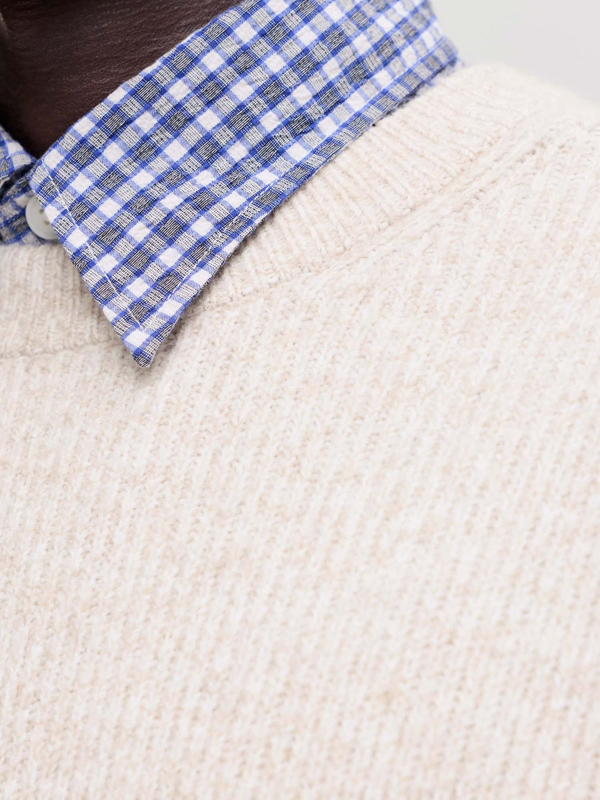 Jack & Jones JORFrederiksberg Ollie Knit Crew Neck Grigio