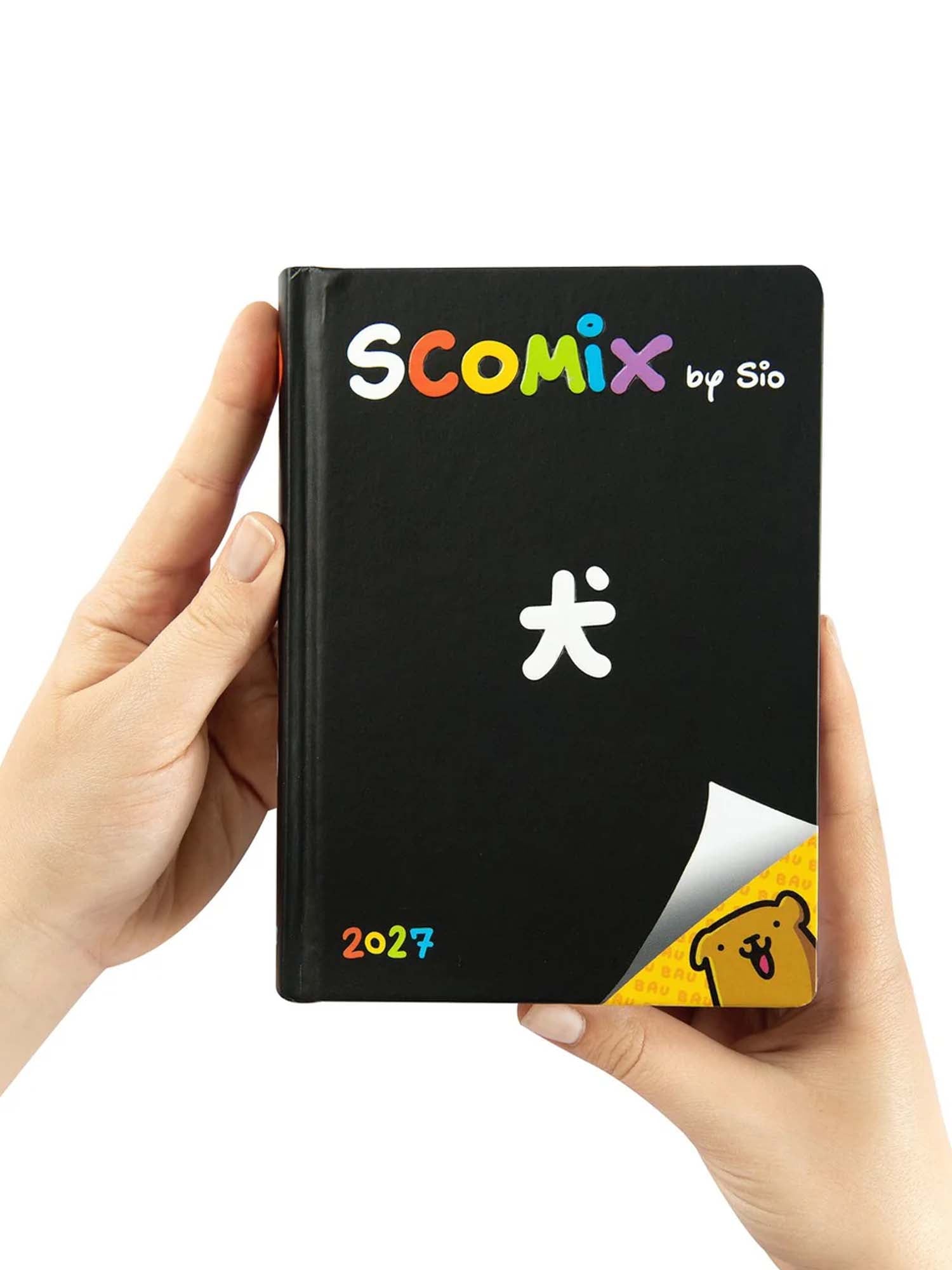 Comix Diario 16 Mesi 2026/27 - COMIX Scottecs by Sio - Giornaliero Nero