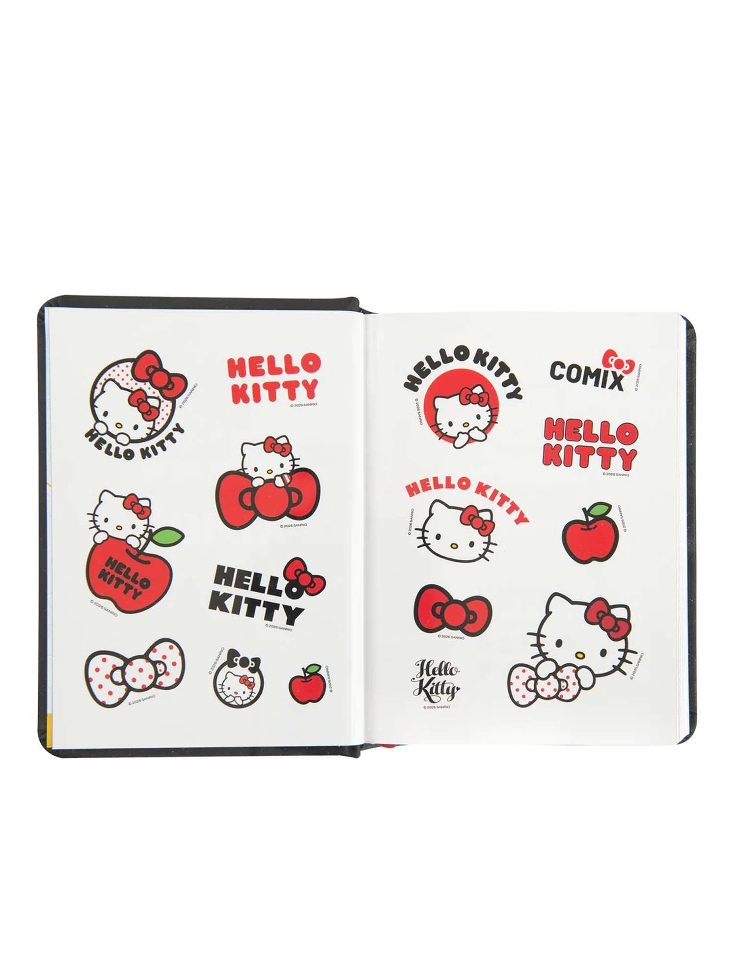 Comix Diario 16 Mesi 2026/27 - Hello Kitty - Giornaliero Nero