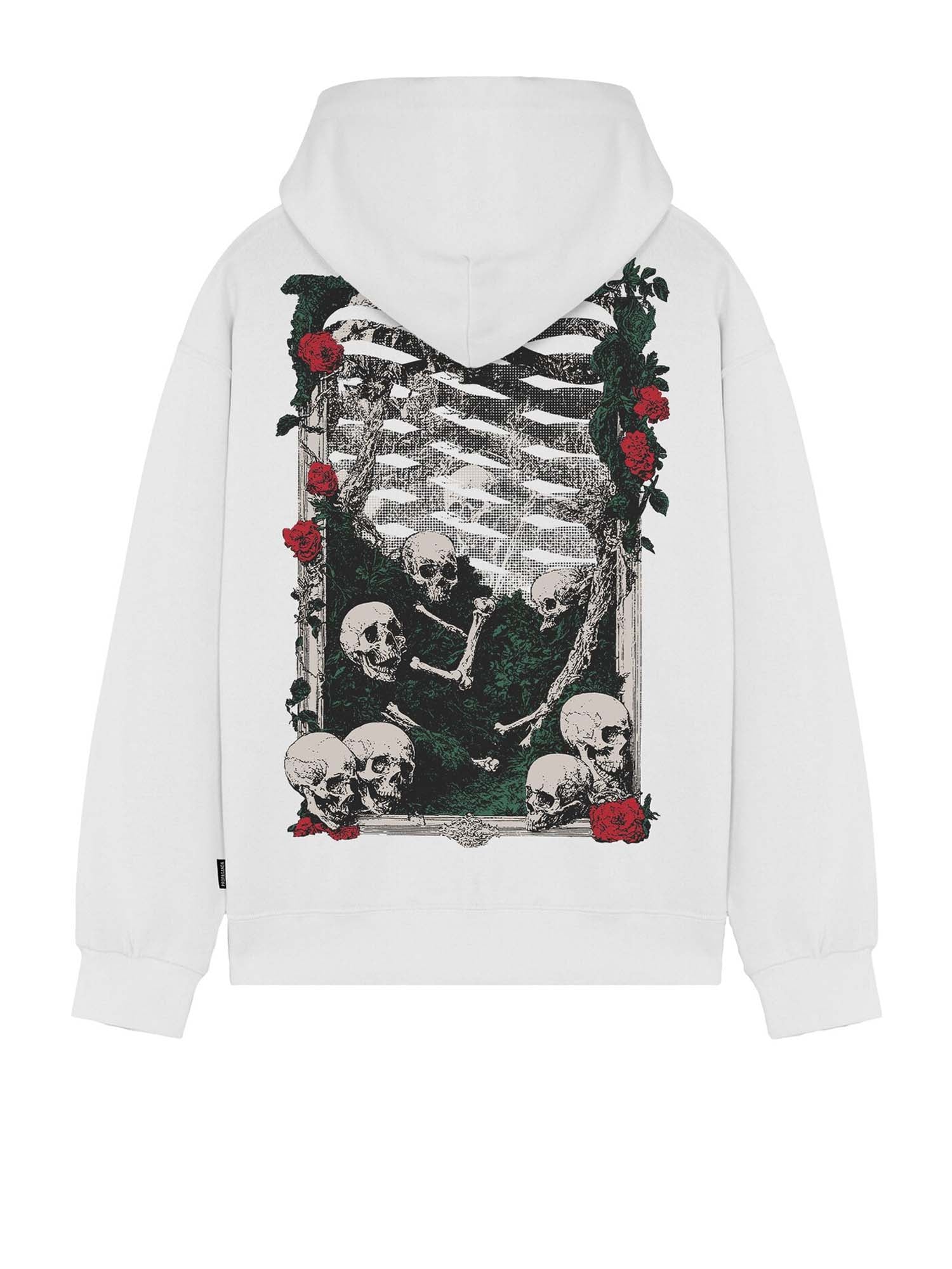 Propaganda Ribs Blossom Hoodie Bianco
