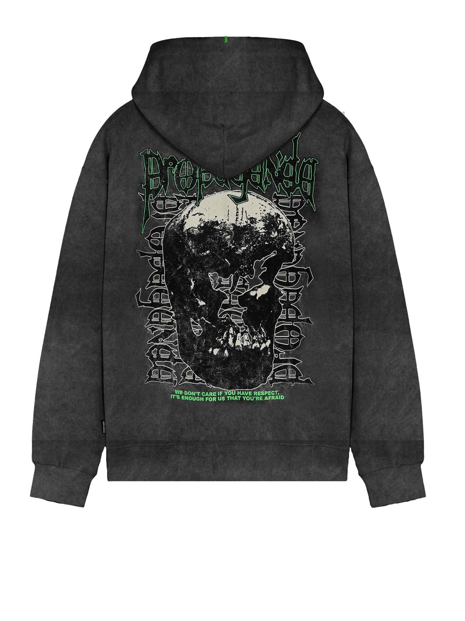 Propaganda Cannibal Hoodie Stonewash Nero
