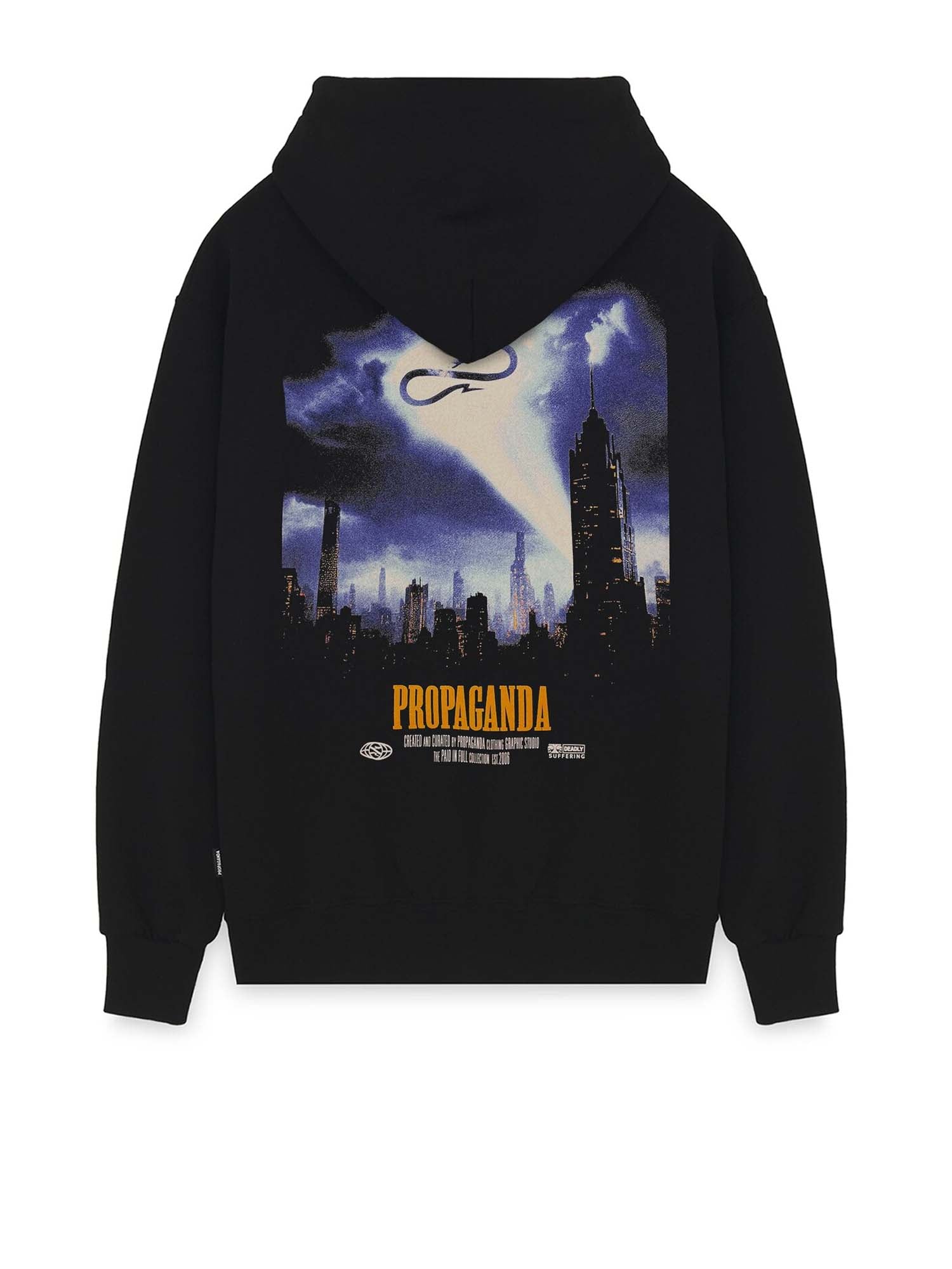 Propaganda Sign Hoodie Nero
