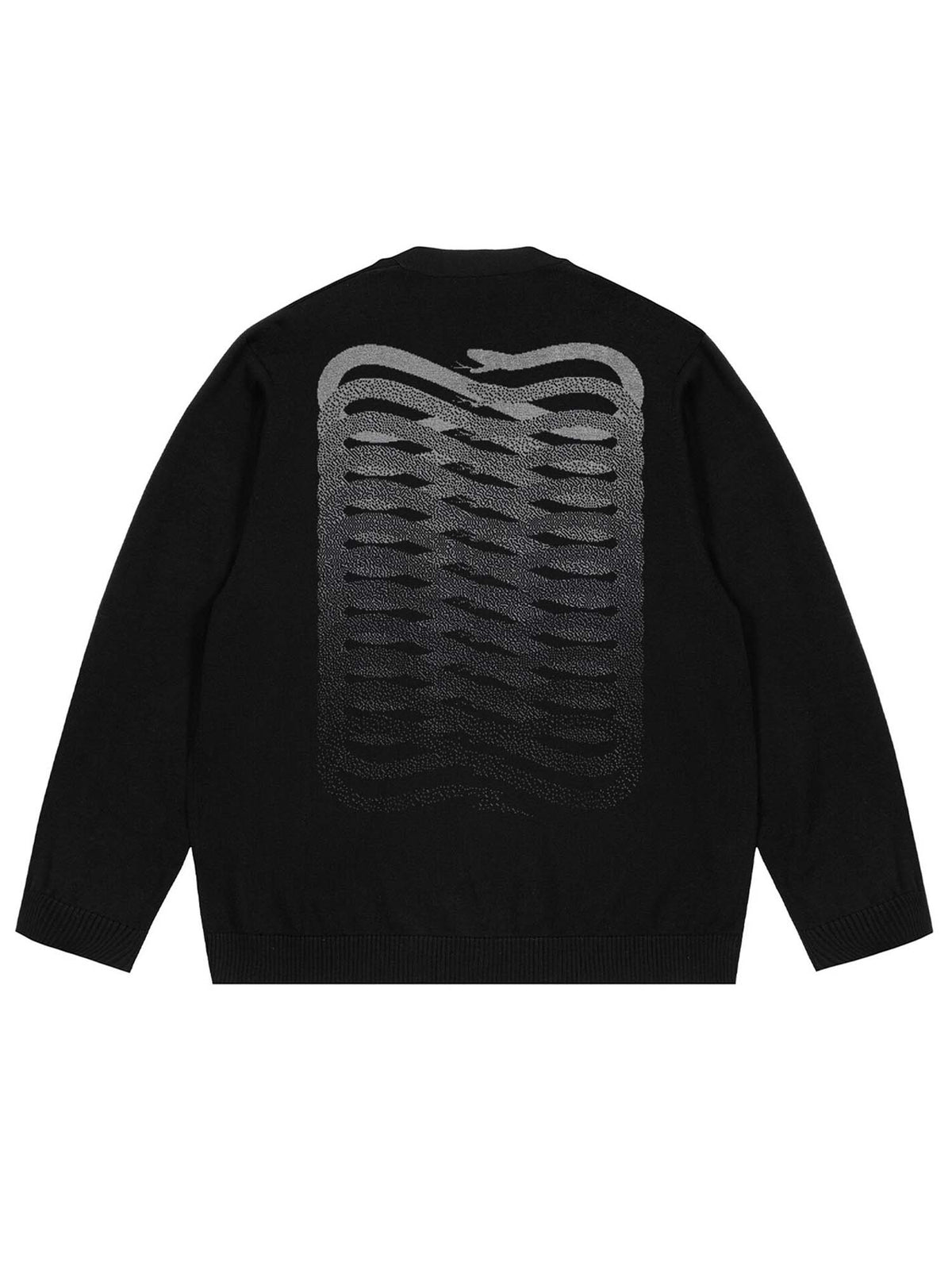 Propaganda Ribs Sweater Nero