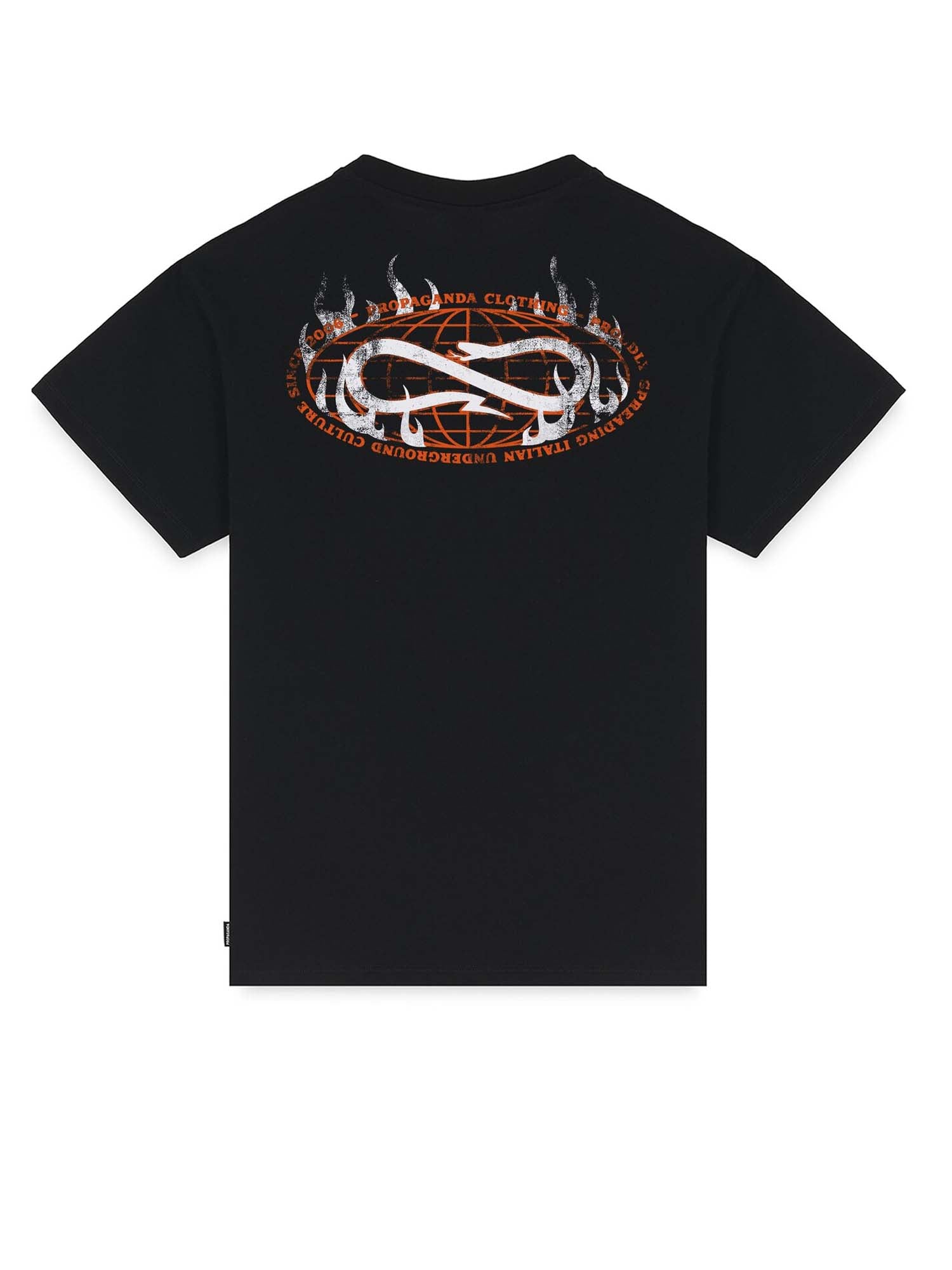Propaganda Logo Planet Tee Nero
