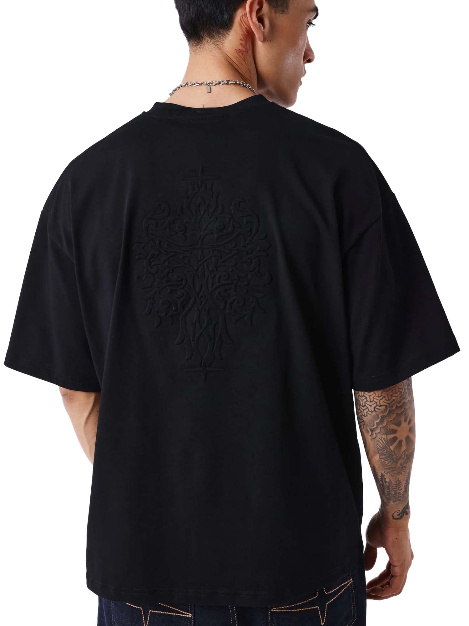 Project X Paris T-shirt con motivo in rilievo Nero
