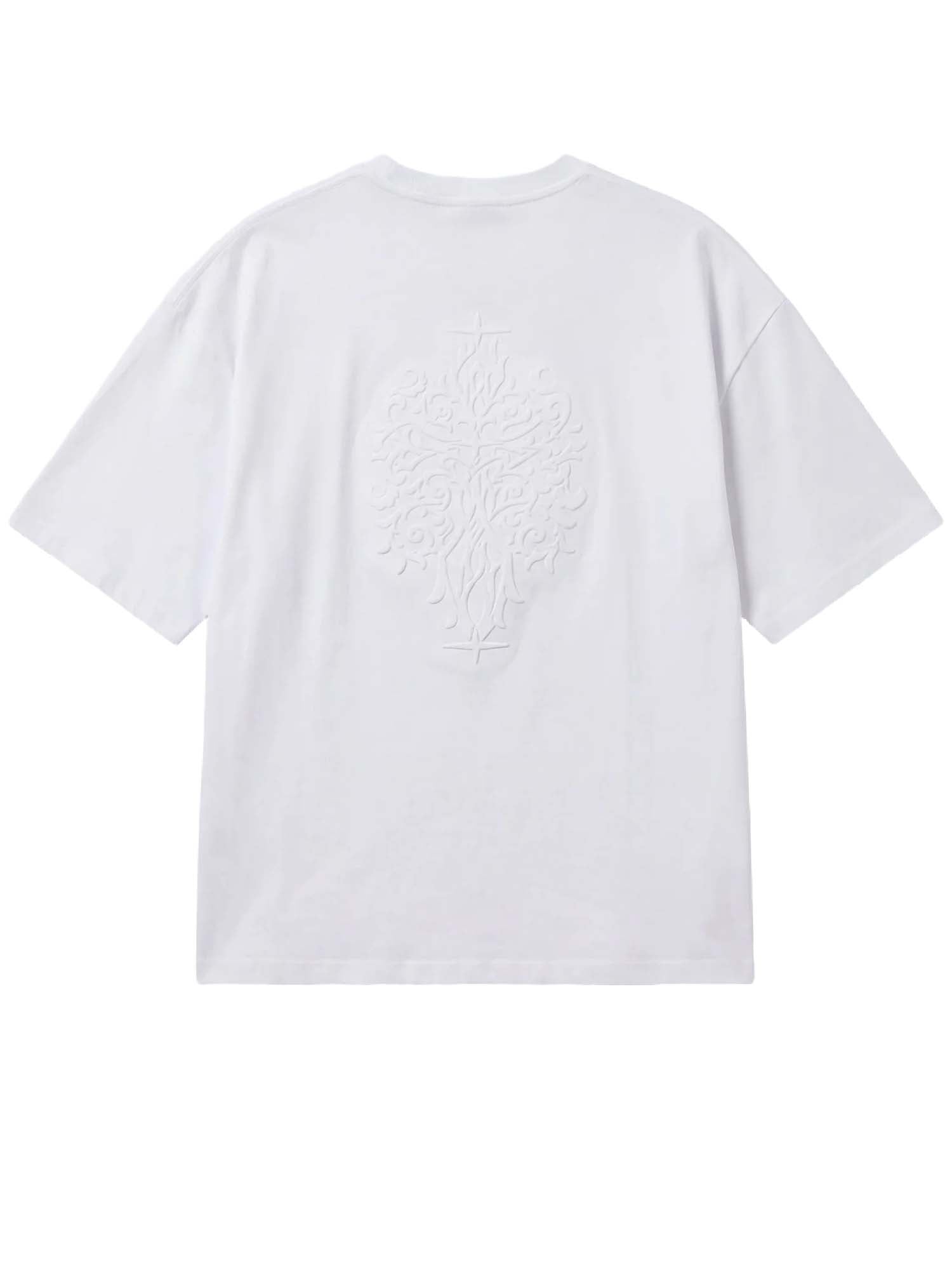 T-shirt con motivo in rilievo