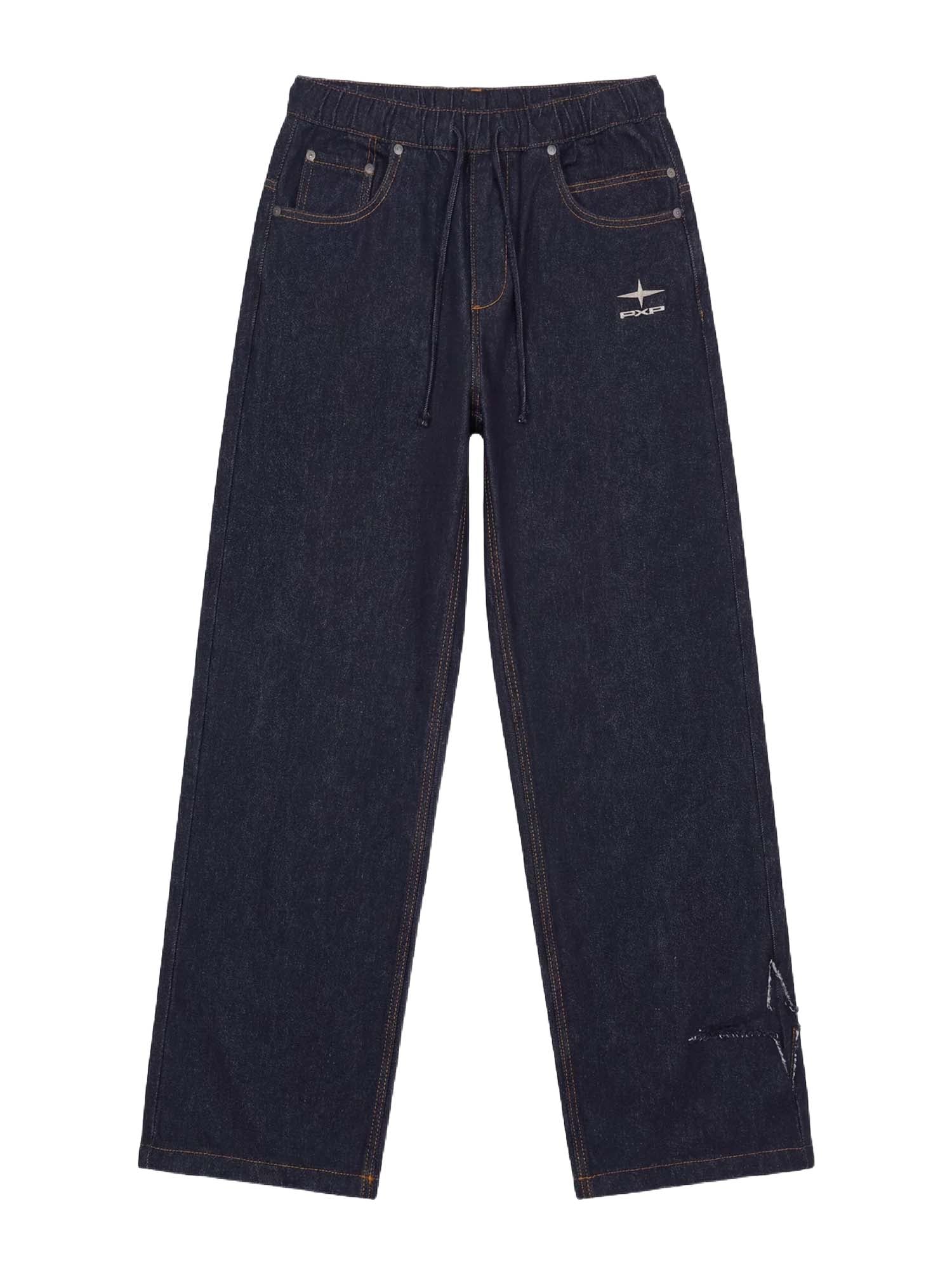 Project X Paris Pantalone in denim snow Blu