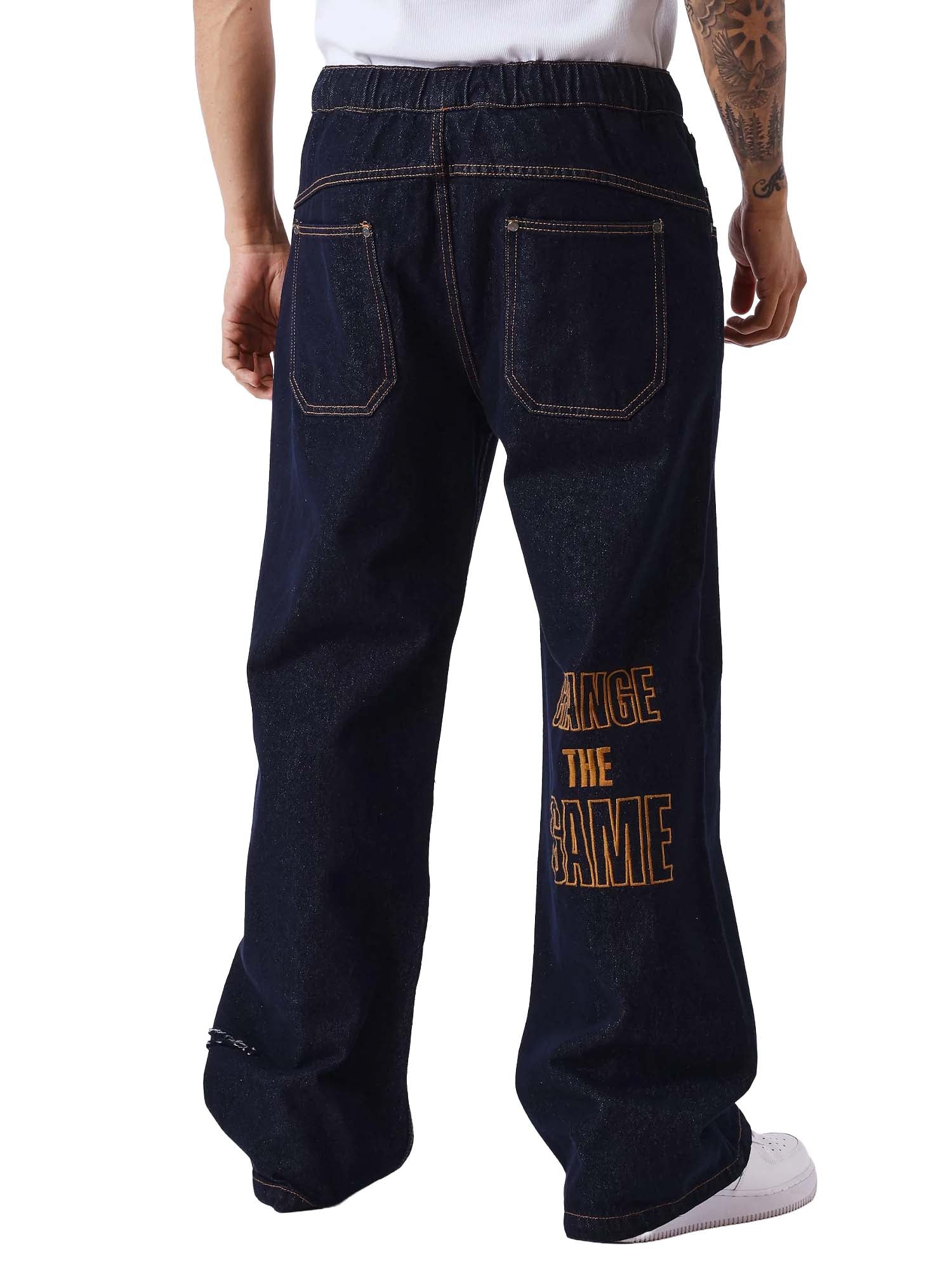 Project X Paris Pantalone in denim snow Blu