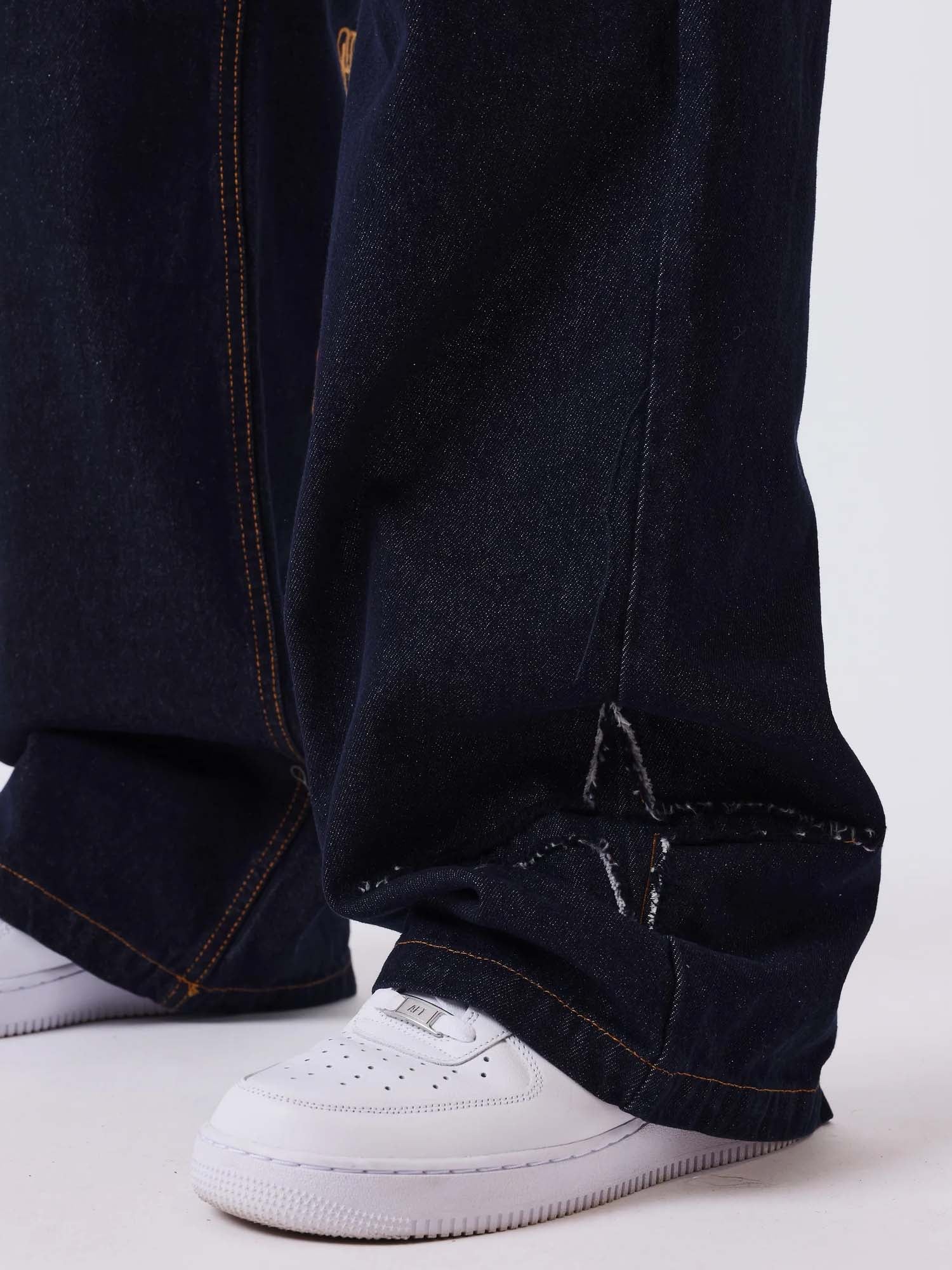 Project X Paris Pantalone in denim snow Blu