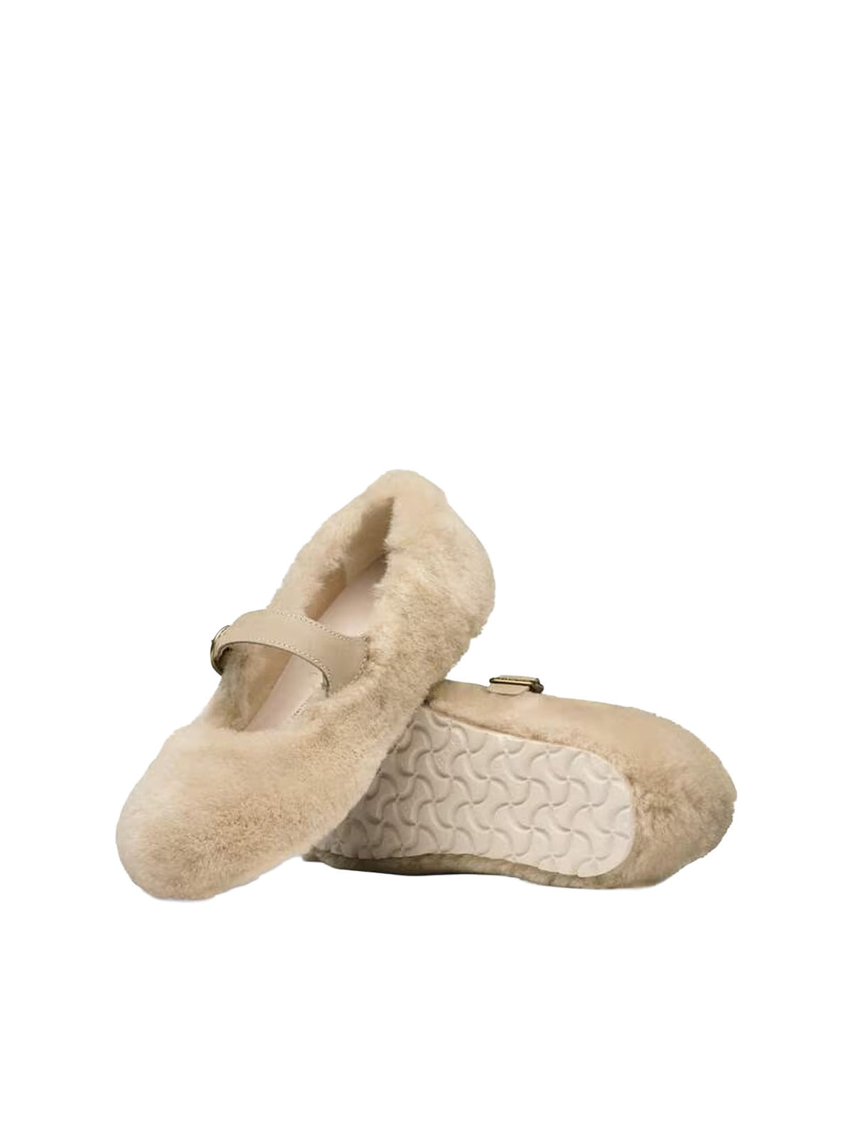 Birkenstock Santa Clarita (Pelliccia) Beige