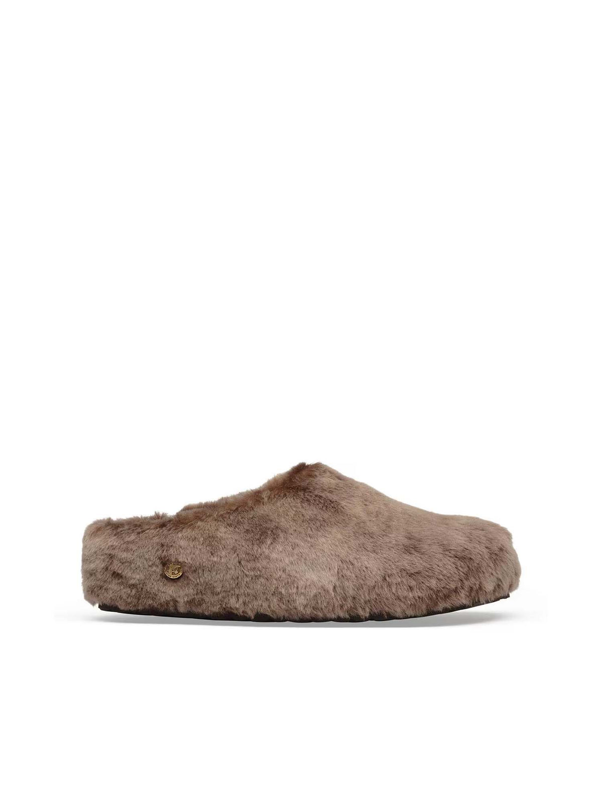 Birkenstock Amsterdam Wrapped Shearling Upper (Pelliccia) Grigio
