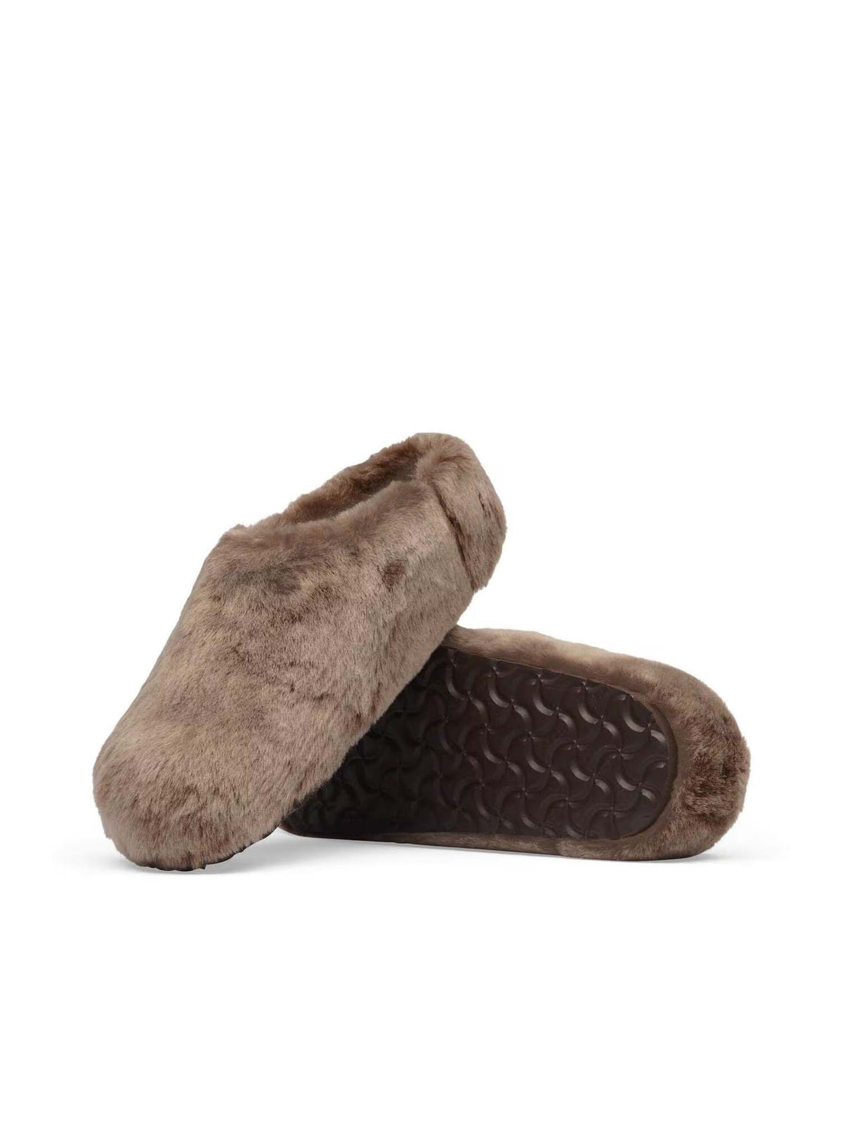 Birkenstock Amsterdam Wrapped Shearling Upper (Pelliccia) Grigio