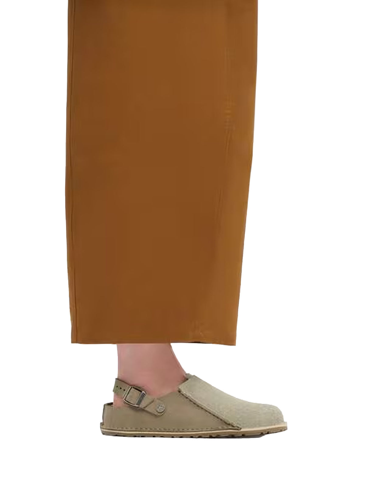 Birkenstock Lutry Premium Split Shearling (Nubuck Leather/Suede) Marrone