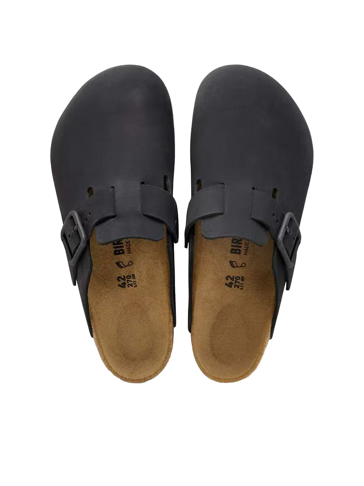 Birkenstock Boston Wire Buckle (Pelle Nubuck) Nero