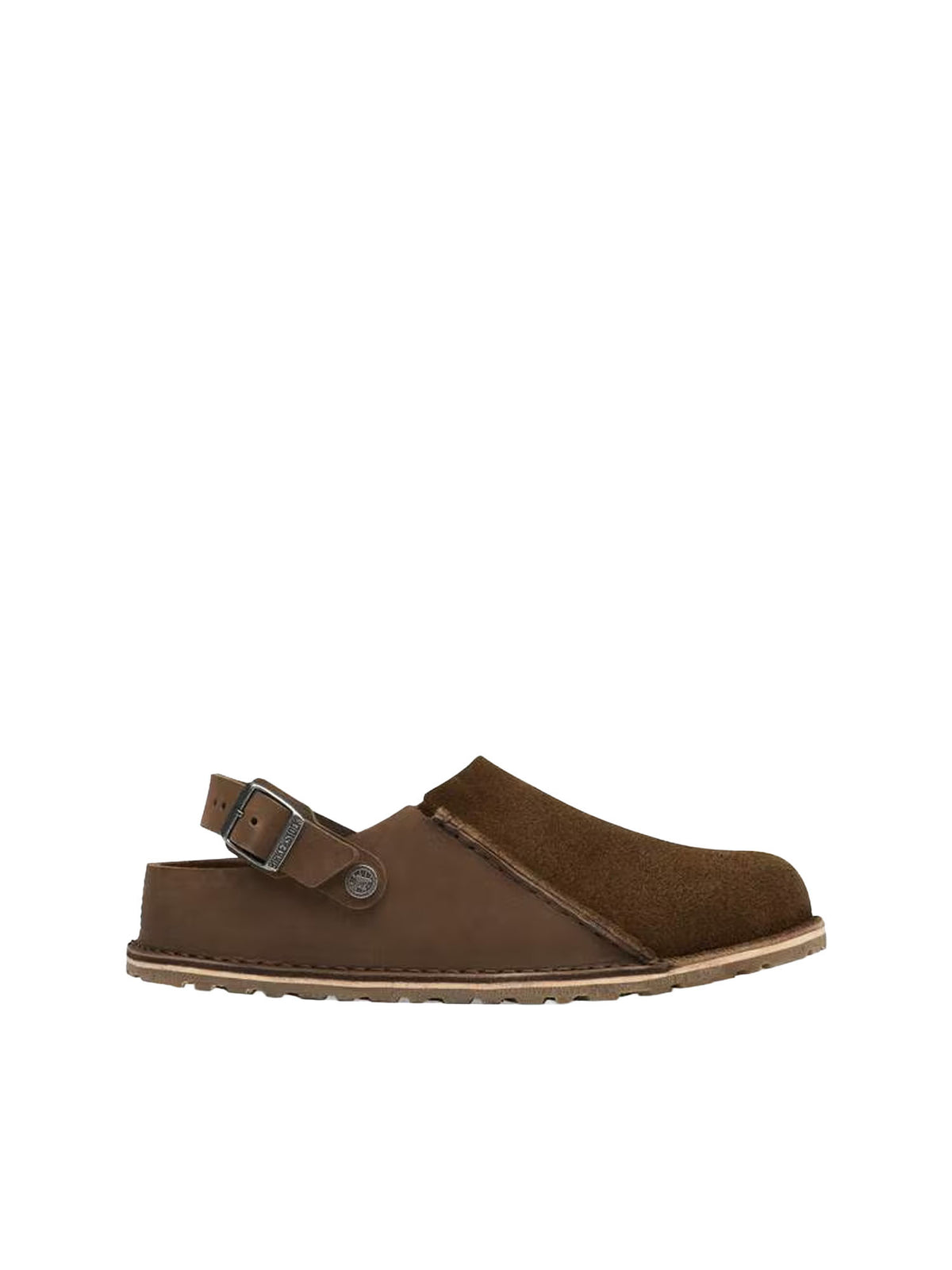 Birkenstock Lutry Premium Split Shearling Marrone