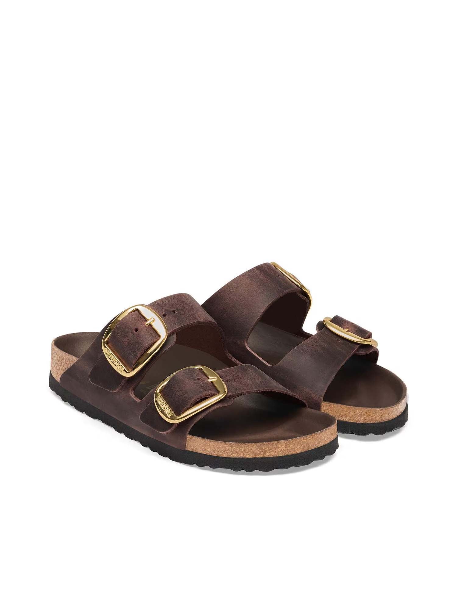 Birkenstock Arizona Big Buckle (Pelle oliata) Marrone