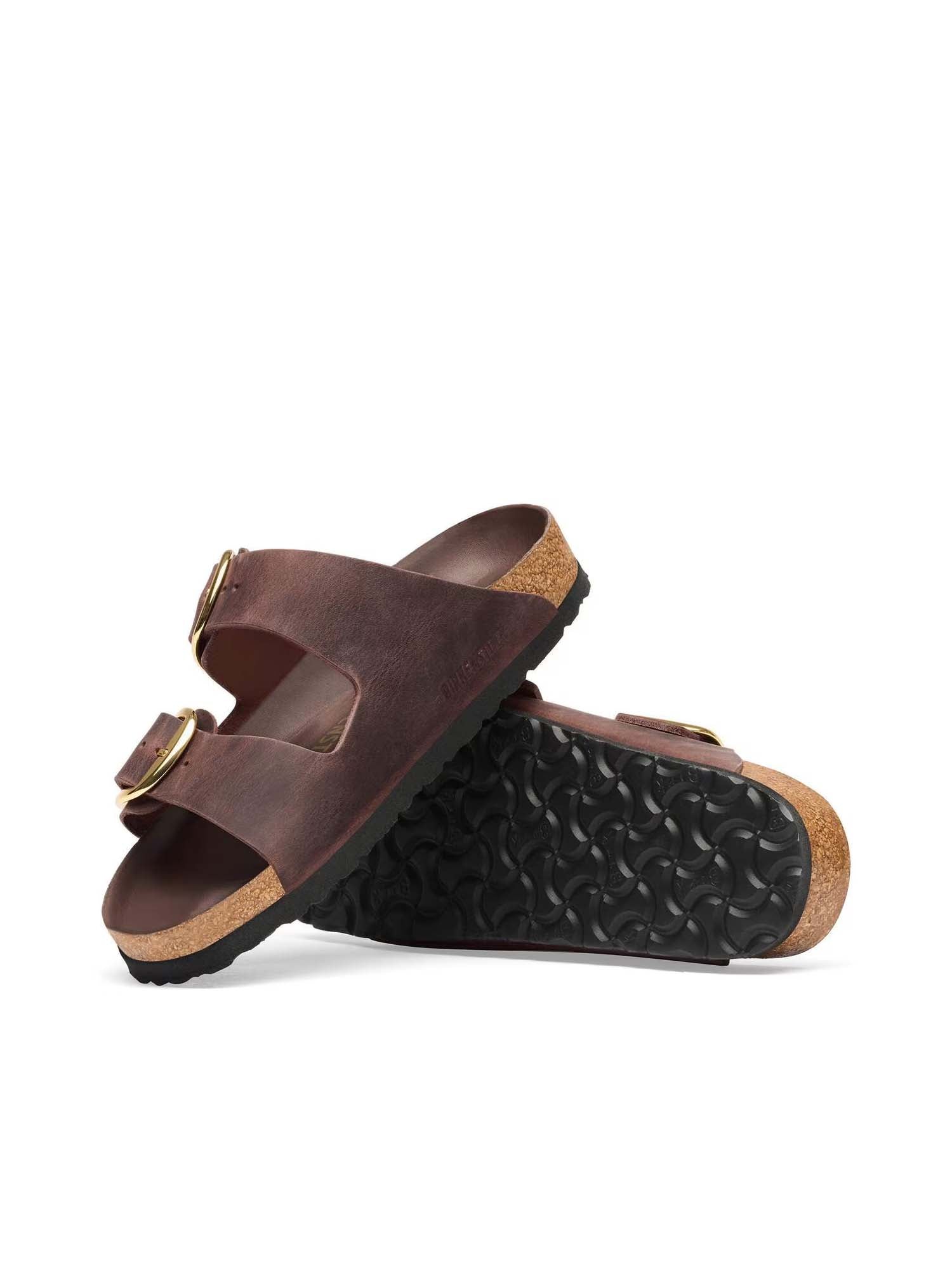 Birkenstock Arizona Big Buckle (Pelle oliata) Marrone