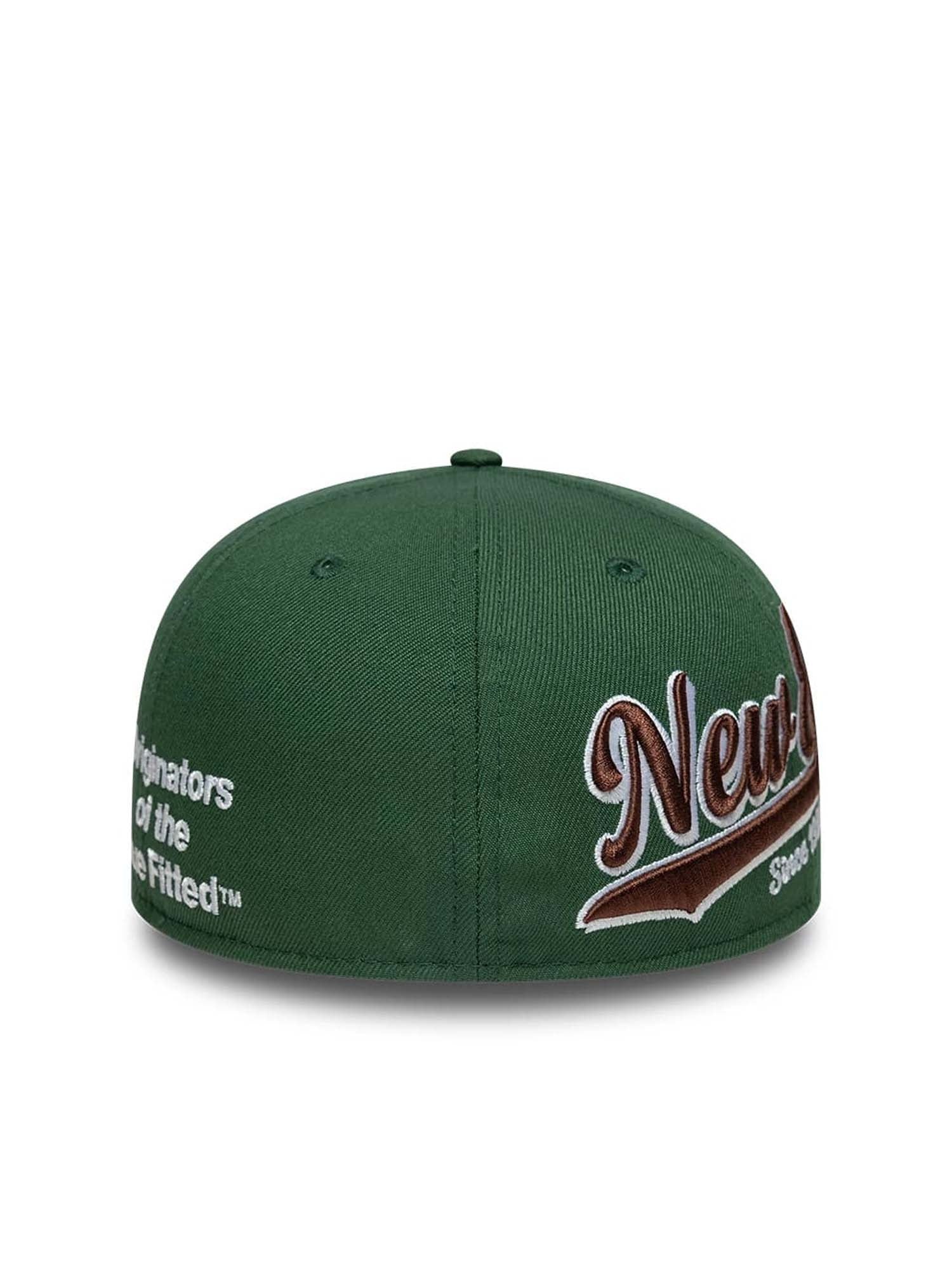 New Era Cappellino 59FIFTY Fitted New Era Heritage Script Verde