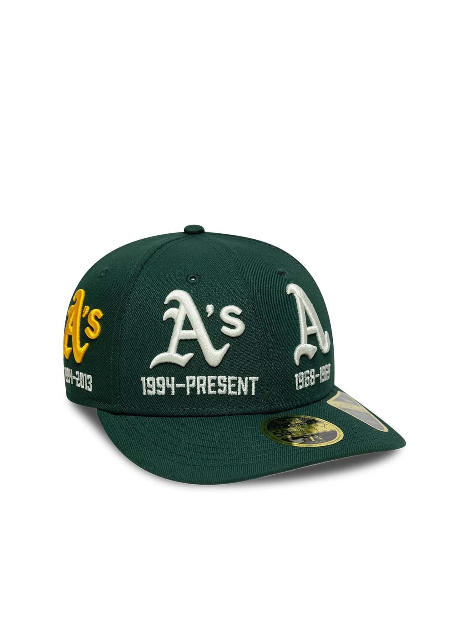 New Era Cappellino 59FIFTY Fitted Low Profile Athletics MLB Historic Verde