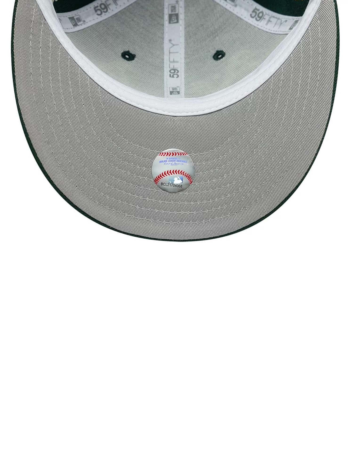 New Era Cappellino 59FIFTY Fitted Low Profile Athletics MLB Historic Verde