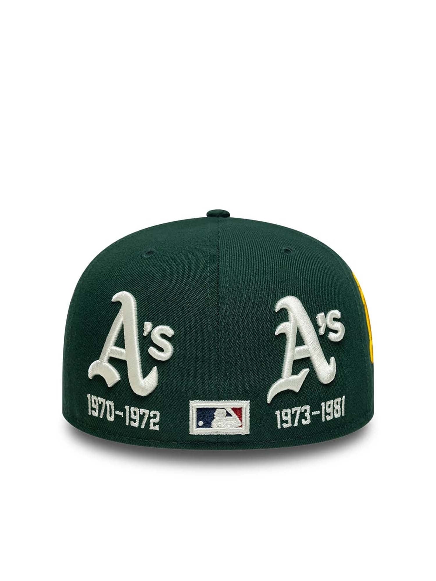 New Era Cappellino 59FIFTY Fitted Low Profile Athletics MLB Historic Verde