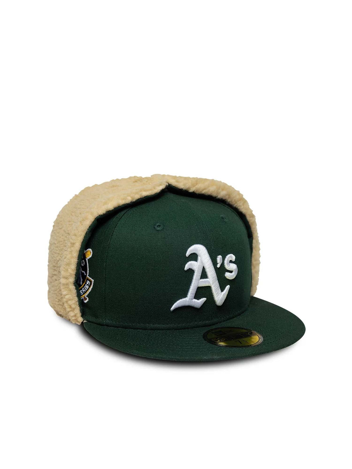 New Era Cappellino 59FIFTY Fitted Dogear Athletics MLB World Series Verde