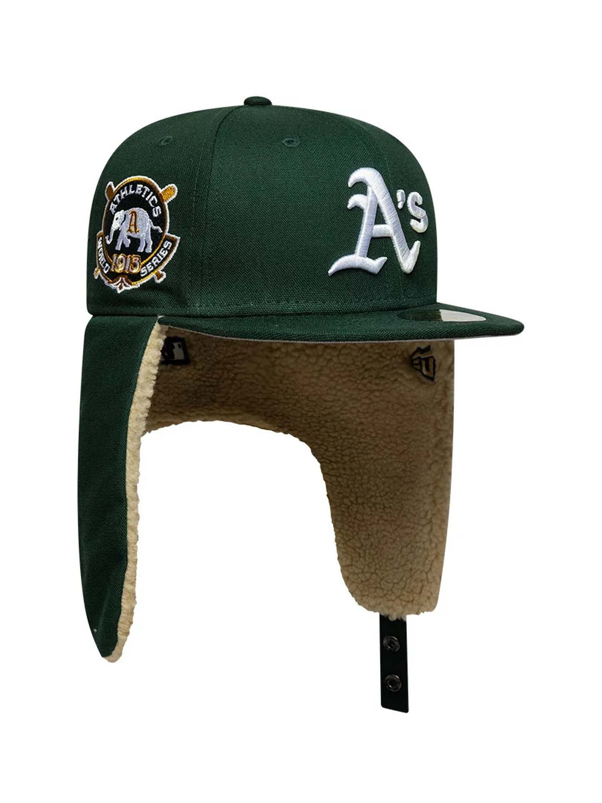 New Era Cappellino 59FIFTY Fitted Dogear Athletics MLB World Series Verde