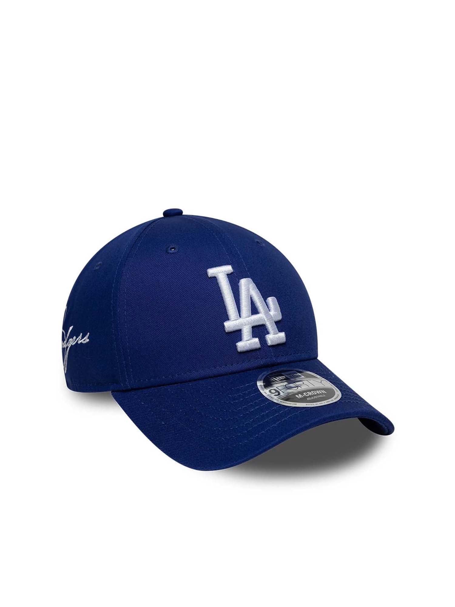 New Era Cappellino 9FORTY M-Crown LA Dodgers MLB Side Script Blu