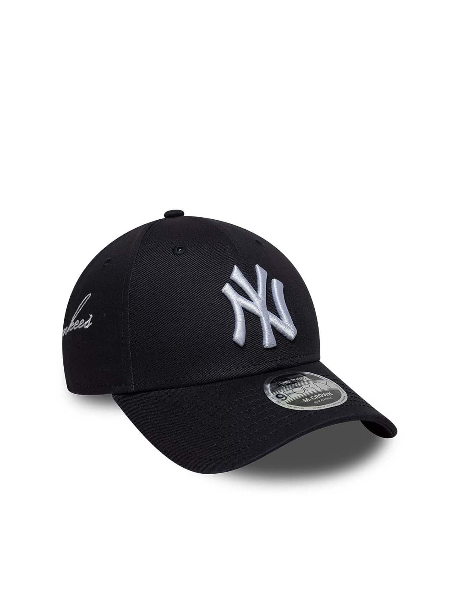 New Era Cappellino 9FORTY M-Crown New York Yankees MLB Side Script Blu