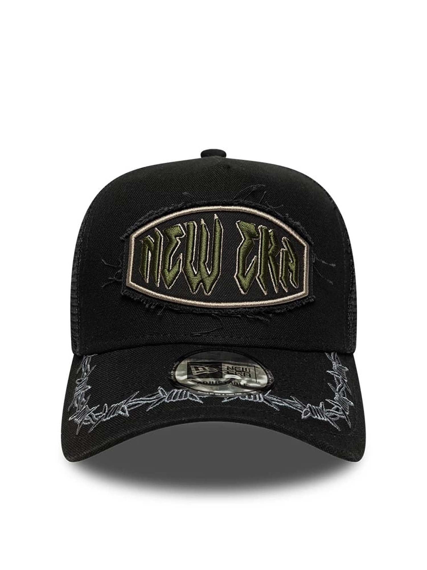 New Era Cappellino 9FORTY E-Frame Trucker New Era Distressed Patch Nero