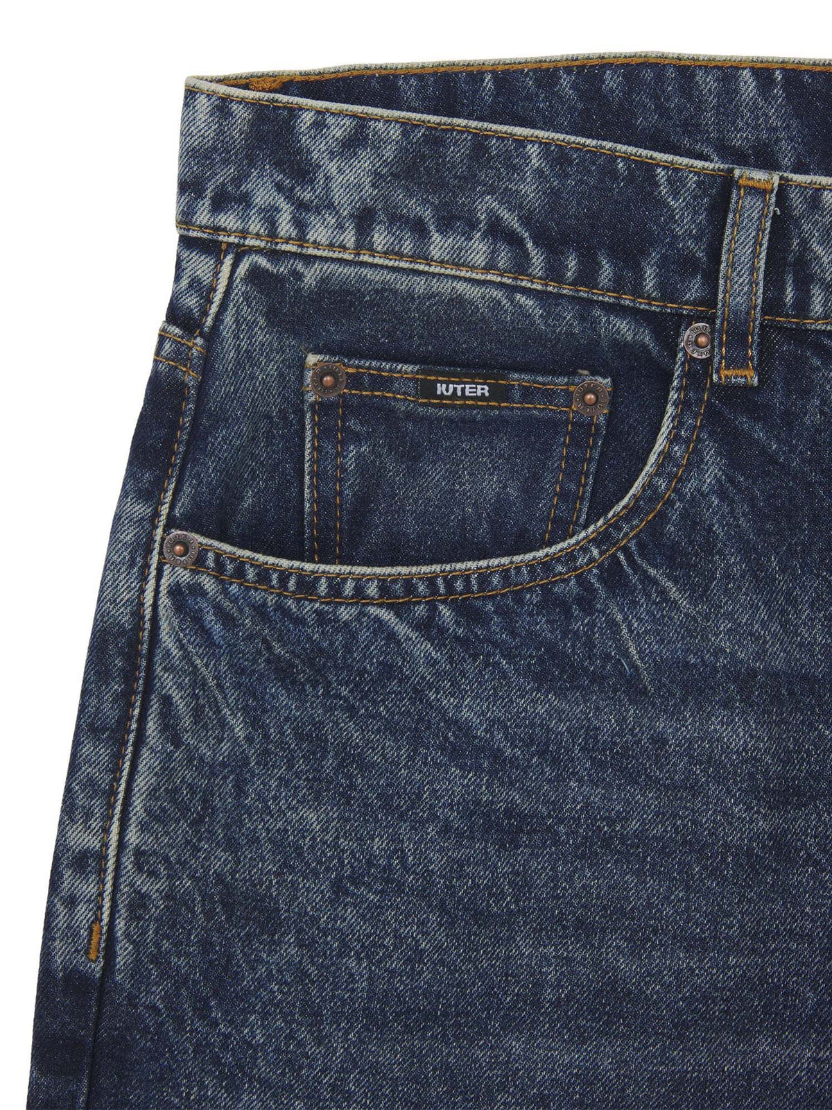 Iuter Baggy Denim Pants Blu