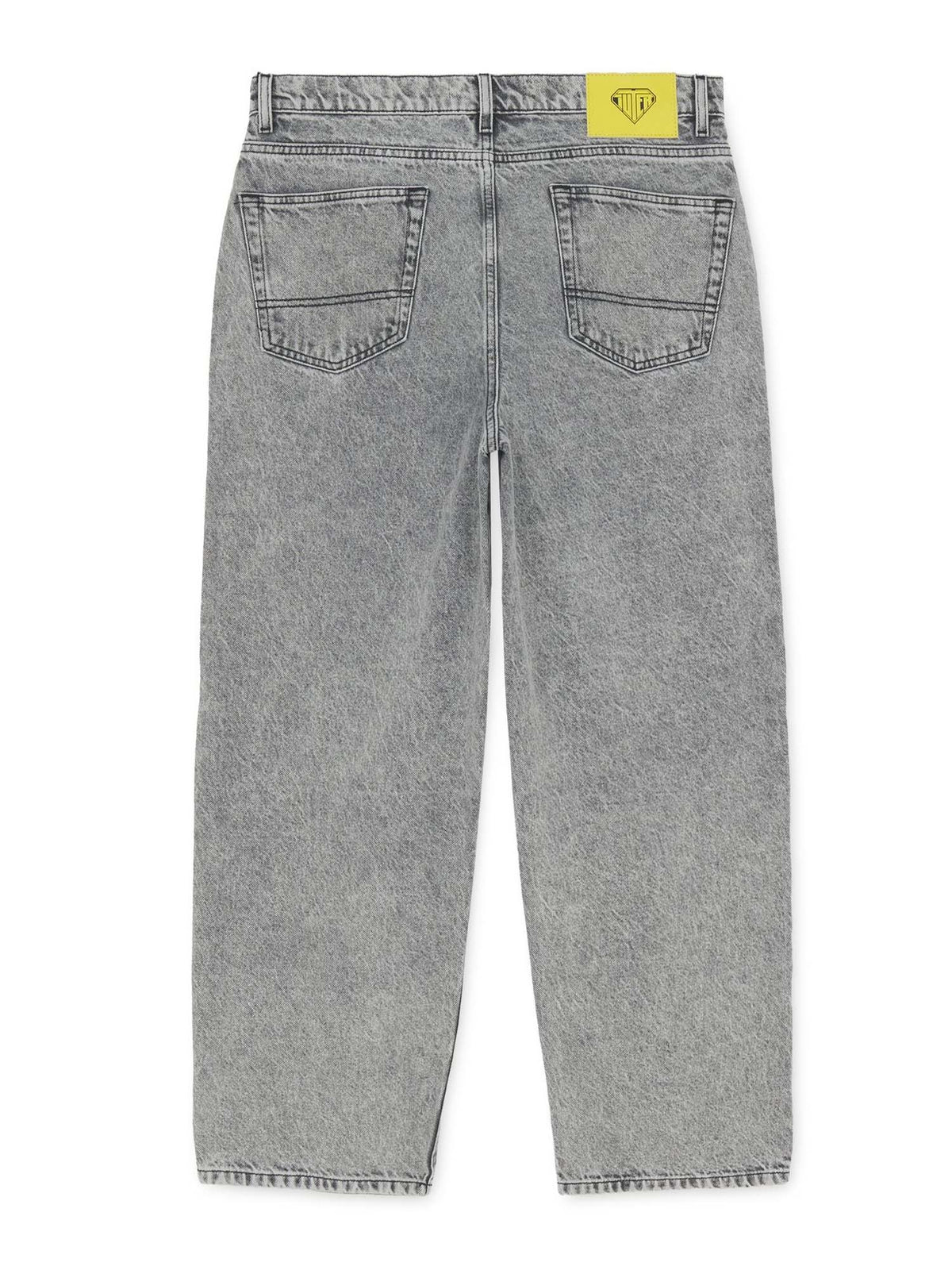 Iuter Tribal Baggy Denim Pants Grigio