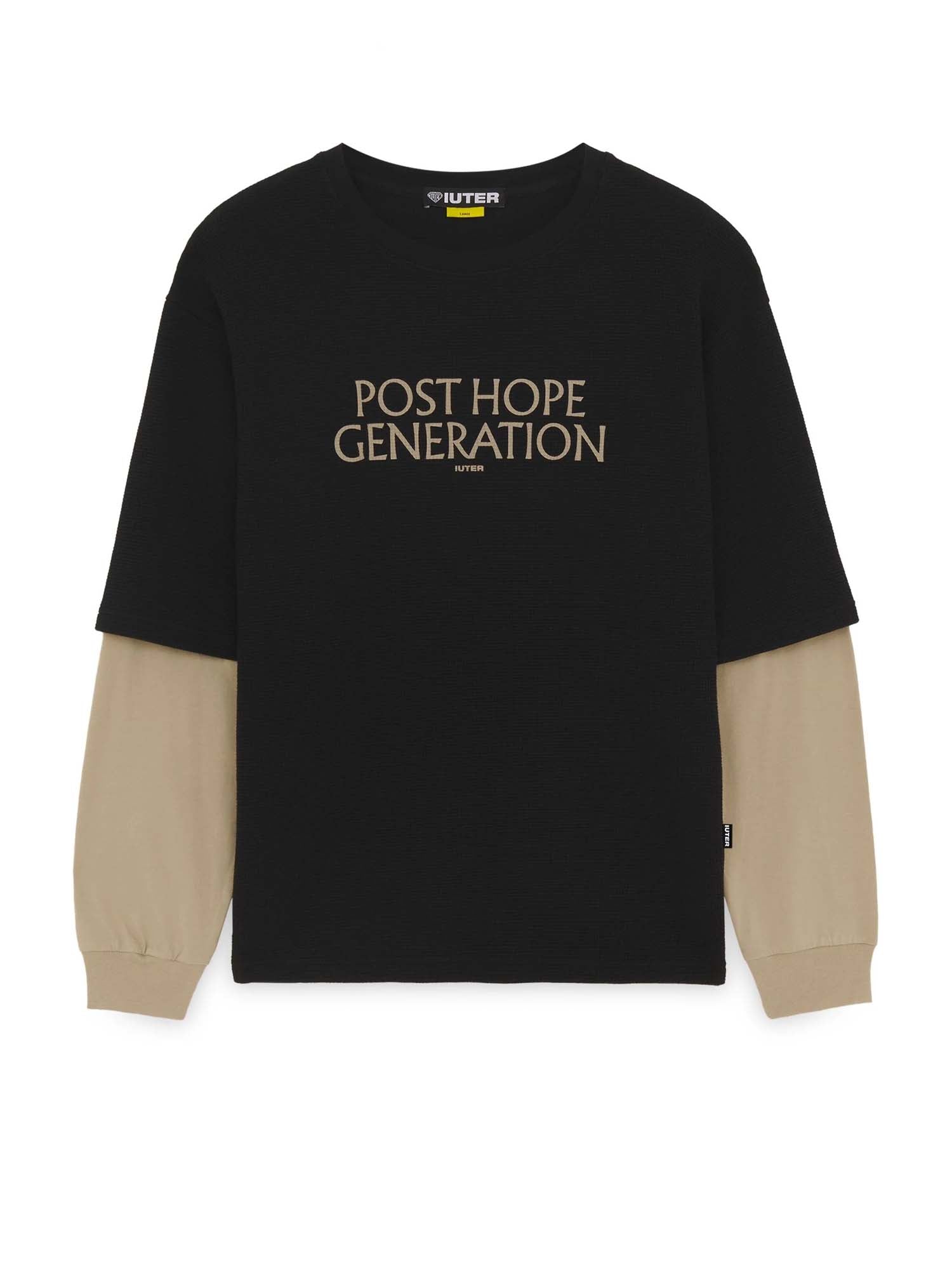 Iuter Hope Double Sleeve LS Tee Nero