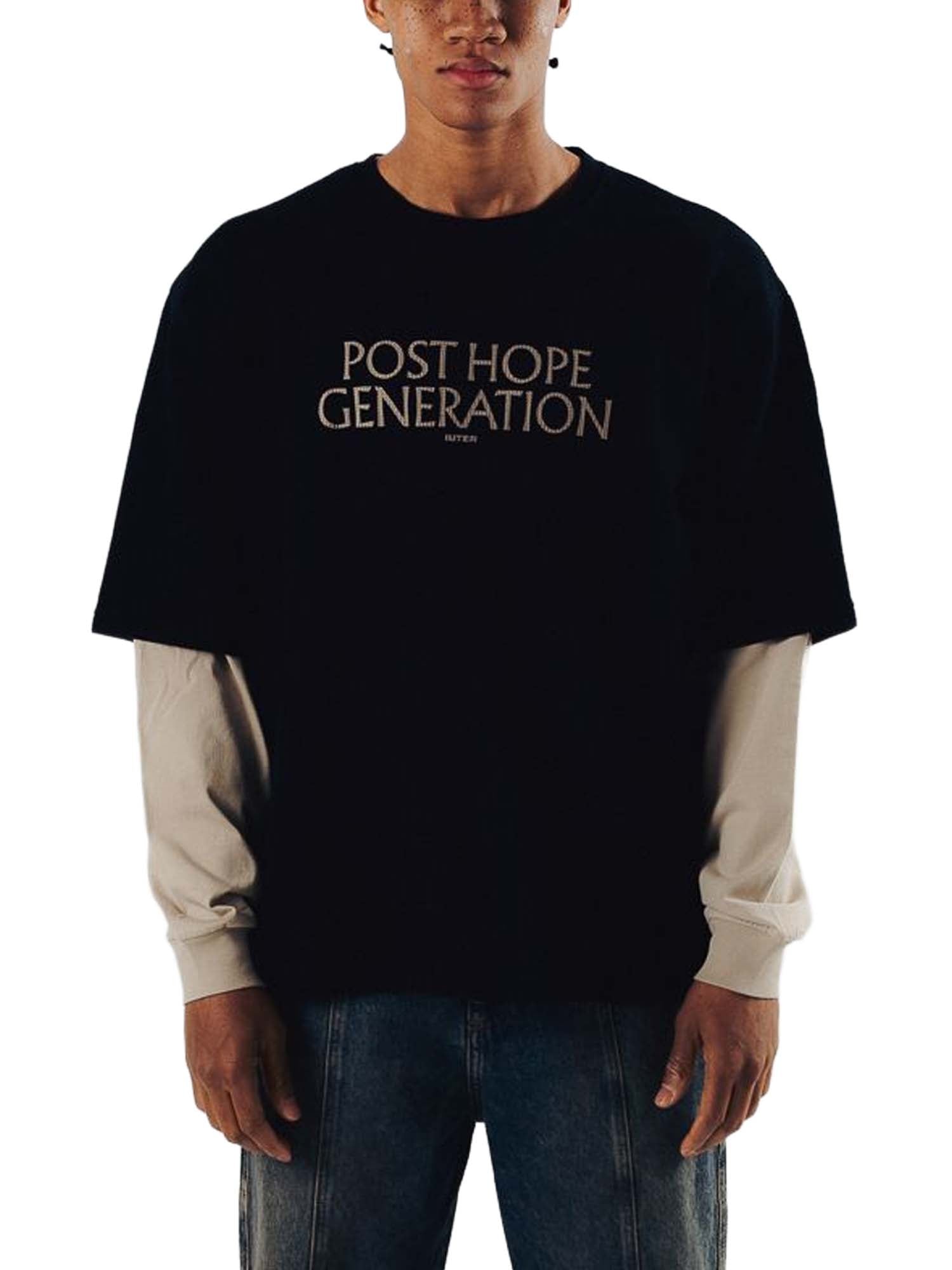 Iuter Hope Double Sleeve LS Tee Nero