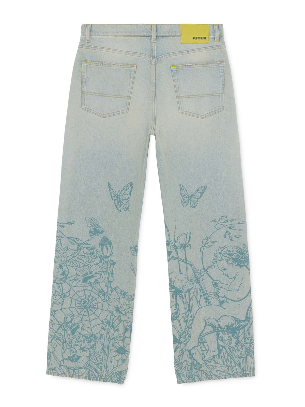 Iuter Symphony Loose Denim Pants Azzurro