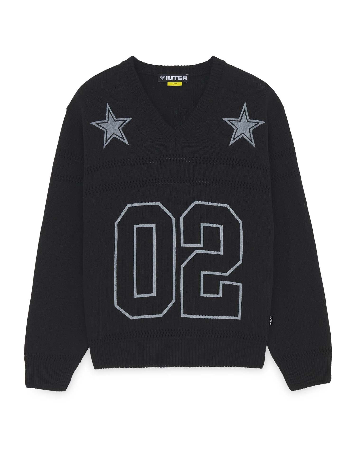 Iuter Maglione Stars Football Sweater Nero