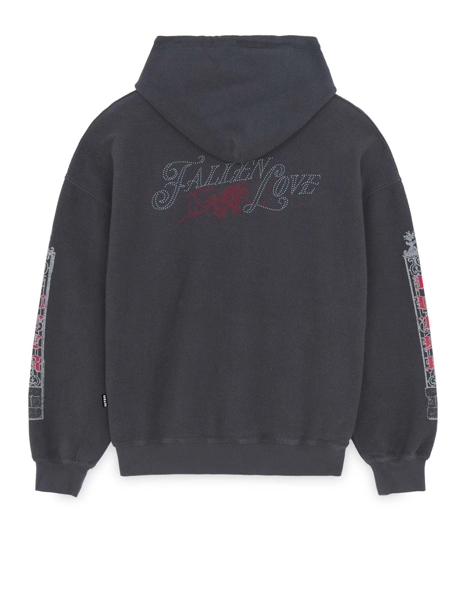 Iuter Felpa Fallen Love Reverse Grigio