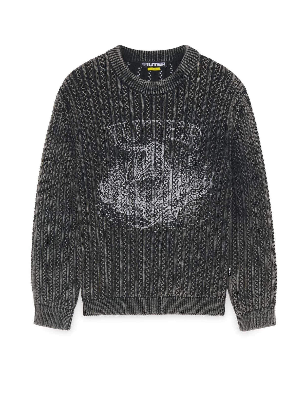 Iuter Damage Marble Jumper Nero