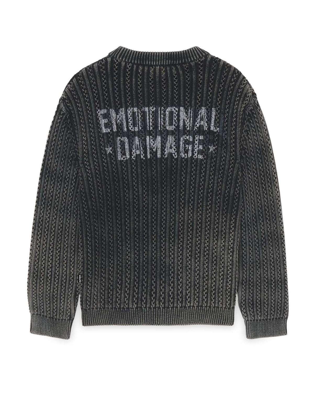 Iuter Damage Marble Jumper Nero
