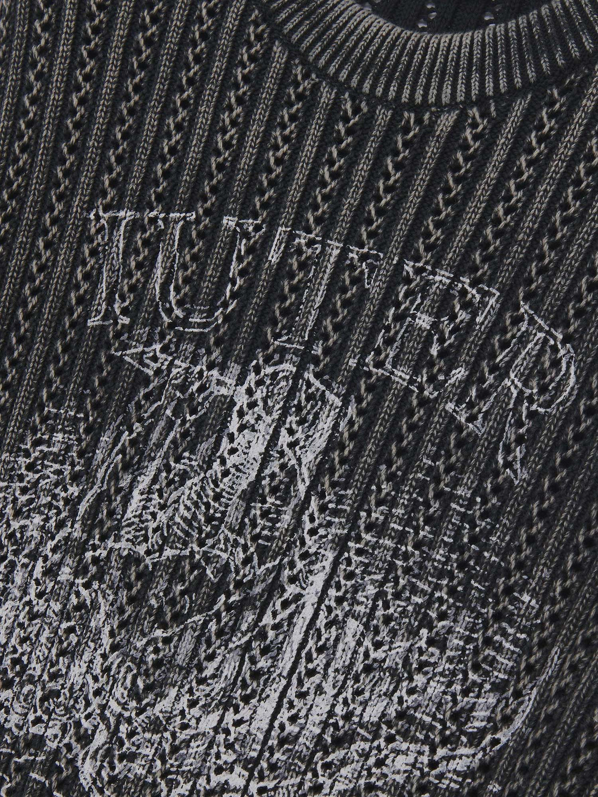 Iuter Damage Marble Jumper Nero