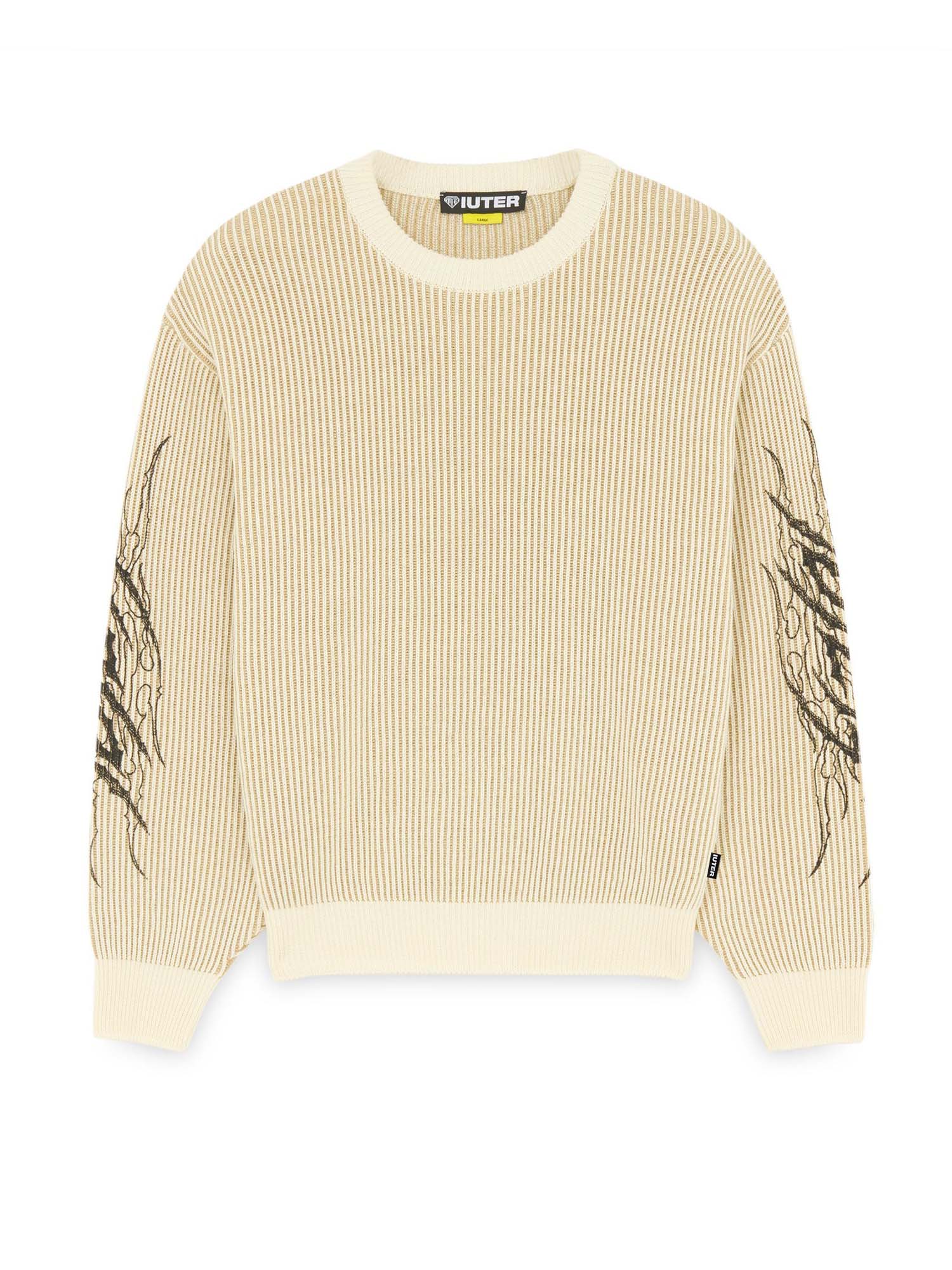 Iuter Maglione Tribal Bianco