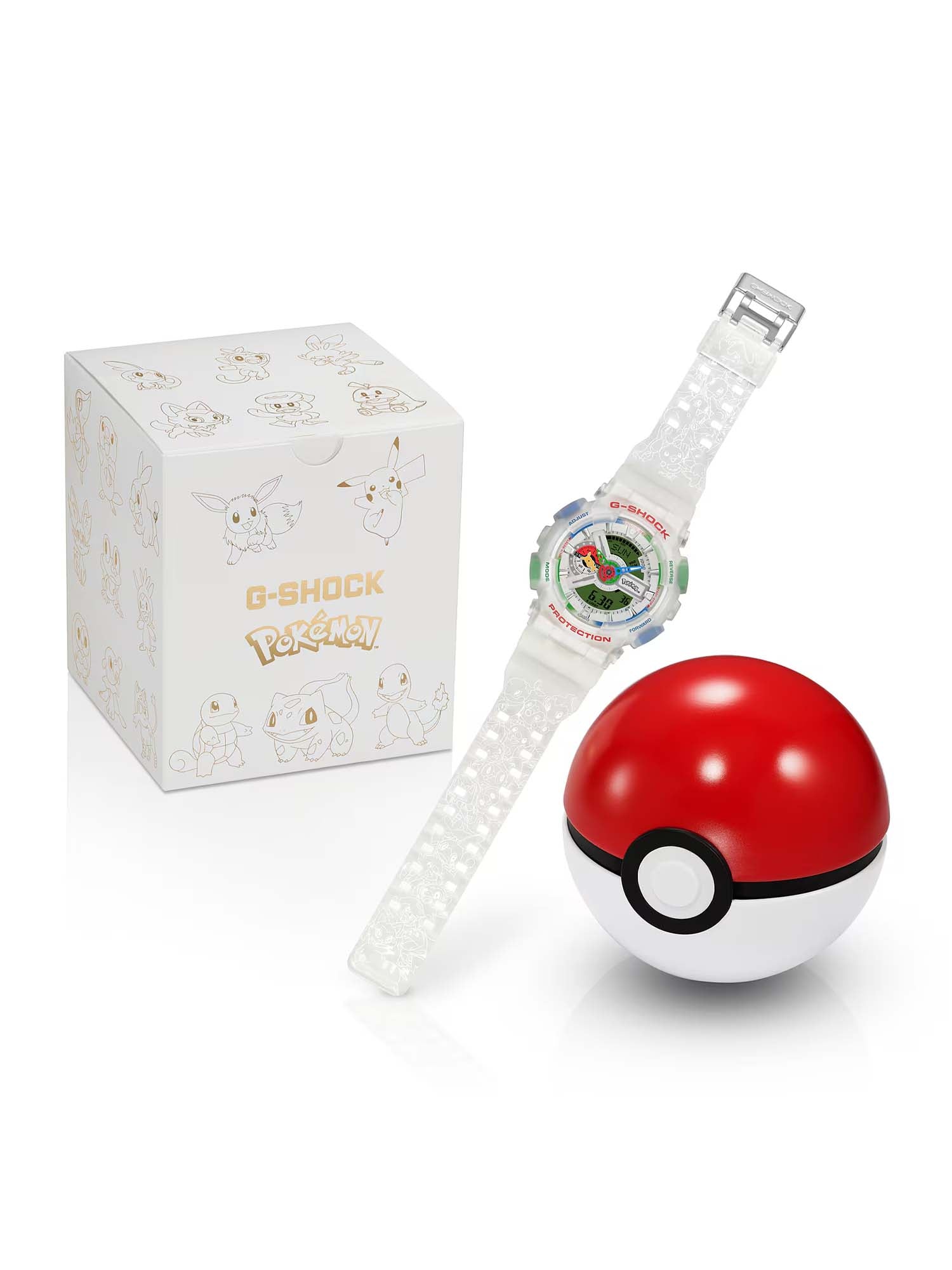 Casio Orologio G-SHOCK x Pokémon GA-110PKM Bianco