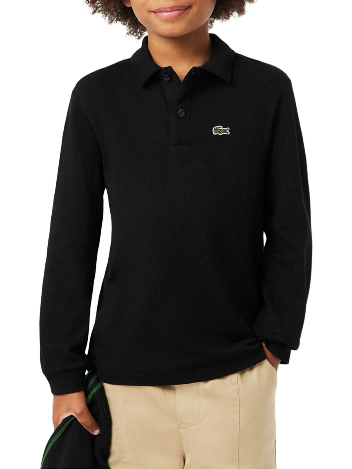 Lacoste Ls Piquè Polo Bambino Nero