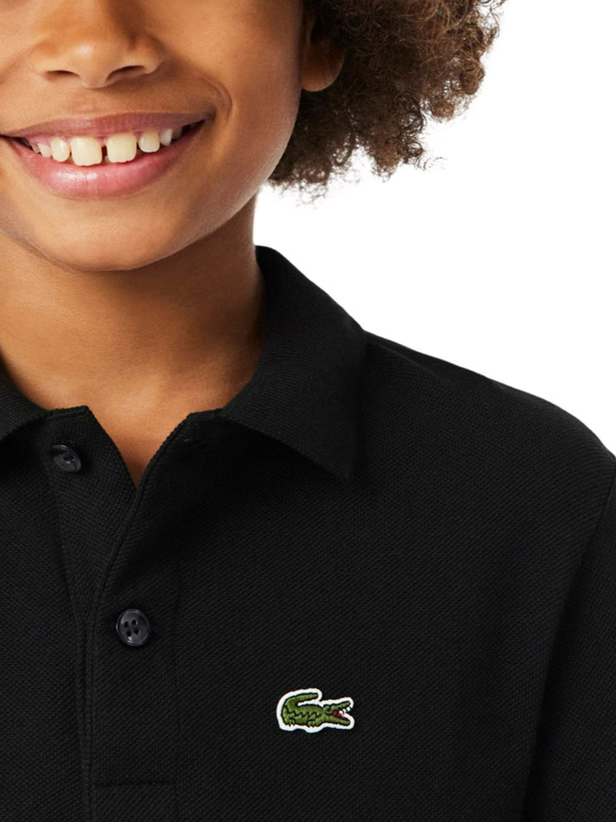 Lacoste Ls Piquè Polo Bambino Nero