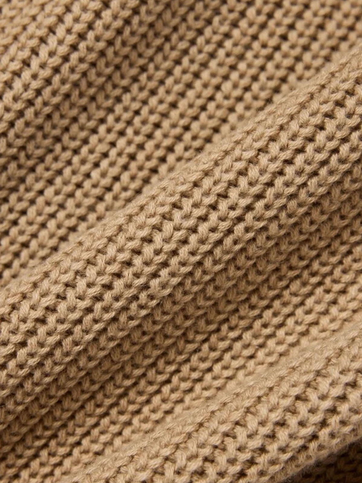 Lacoste Chunky Knit Core Bambino Marrone