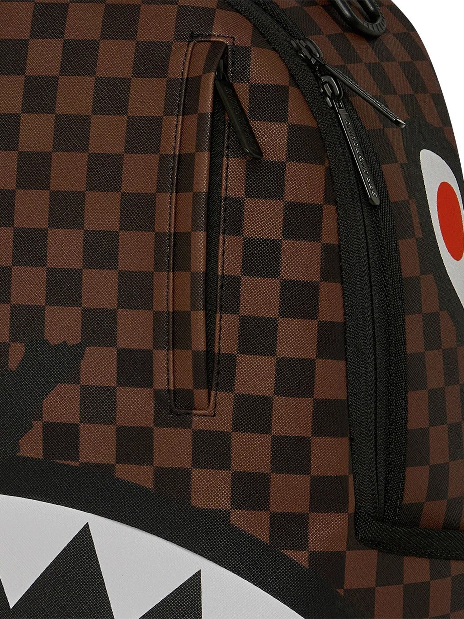 Sprayground Claw Tear Check Marrone