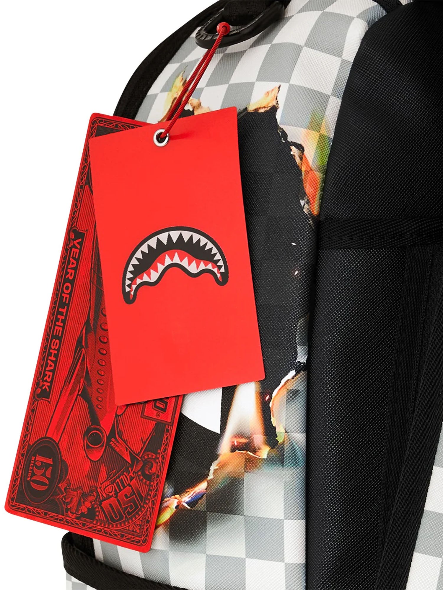 Sprayground Check Melt Bianco