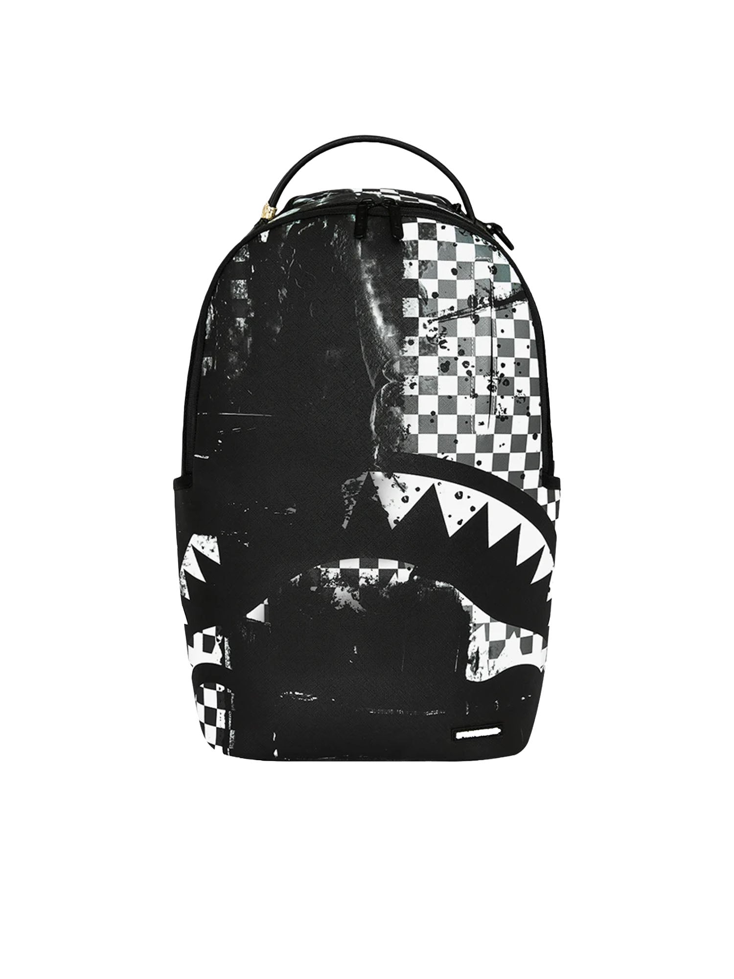 Sprayground Painted Over Check Nero